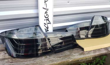 Диодные фонари задние BMW 5 седан F10 в стиле рестайл (тонированные) фото