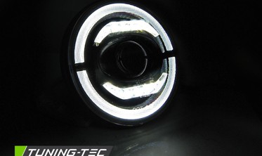 Чорні тюнінгові фари світлодіодні JEEP Wrangler TJ / LJ / JK фото