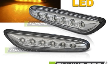 Хром повороты в крилья диодные BMW E46 / E60 / E81 / E90 / Е93 фото