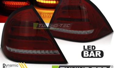 Диодные задние фонари MERCEDES c-class W203 седан с динамическими поворотами фото