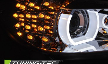 Фари передні BMW 3 E90 / E91 рестайлінг з 3D ангельськими вічками фото
