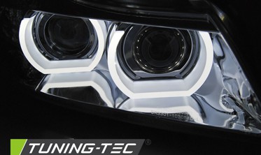 Фари передні BMW 3 E90 / E91 рестайлінг з 3D ангельськими вічками фото