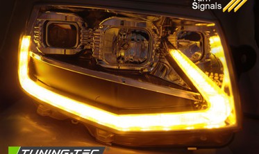 Тюниговые передние фары TUBE LIGHT VOLKSWAGEN T6  фото