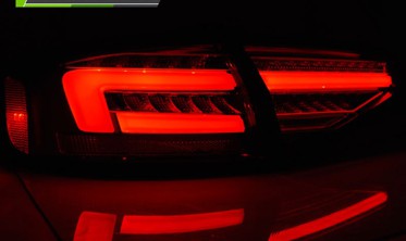 задние светодиодные фонари AUDI A4 B8 sedan рестайл RED SMOKE фото