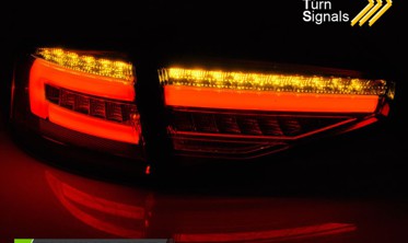 задние светодиодные фонари AUDI A4 B8 sedan рестайл RED SMOKE фото