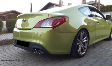 Насадка глушителя Buzzer ZZ2x91L двойная круглая по 90 мм фото