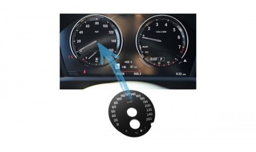 Шкала-заменитель с миль на км BMW F20, F21, F22, F23 фото