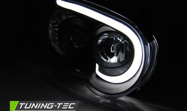 Тюнінг фари передні SUBARU IMPREZA 2 GD TUBE LIGHT чорні фото