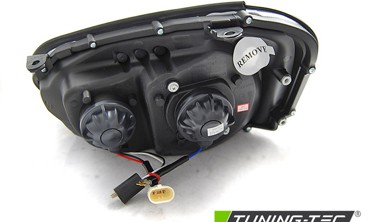Тюнінг фари передні SUBARU IMPREZA 2 GD TUBE LIGHT чорні фото