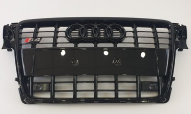 чорна решітка радіатора AUDI A4 B8 дорестайл в стилі S-line фото