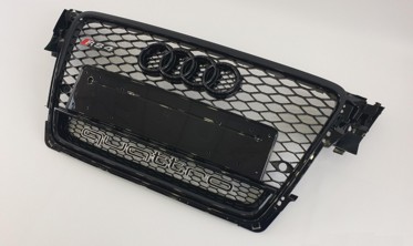 черная решетка радиатора AUDI A4 B8 QUATTRO RS стиль фото
