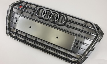 Тюнинговая радиаторная решетка стиль S-line для Audi A4 B9  фото