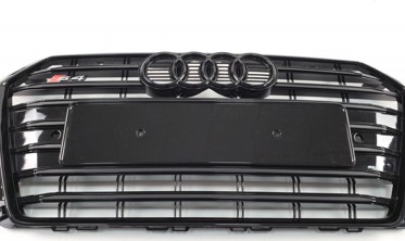черная радиаторная решетка стиль S-line для AUDI A4 B9 фото