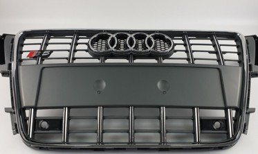 тюнинговая радиаторная решетка стиль S-line для AUDI A5 8T дорестайл фото