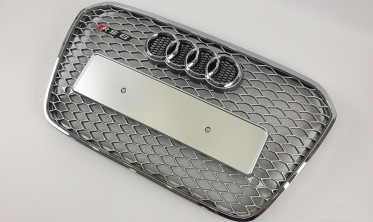 серая решетка радиатора в стиле RS для AUDI A6 C7 фото