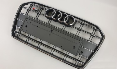 Сіра радіаторна решітка для AUDI A6 C7 рестайл в стилі S-line фото