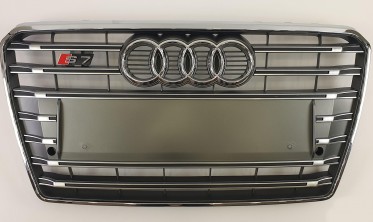 серая радиаторная решетка в стиле S-line для AUDI A7 4G8  фото