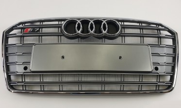 серая решетка в передний бампер для AUDI A7 4G8 стиль S-line фото
