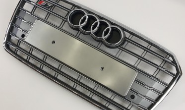 серая решетка в передний бампер для AUDI A7 4G8 стиль S-line фото