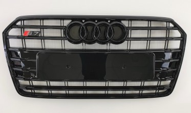 Центральная решетка переднего бампера в стиле S-line для Audi A7 4G8  фото