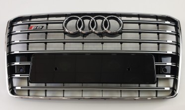 Тюнінгова решітка в передній бампер для Audi A8 D4 стиль S-Line фото