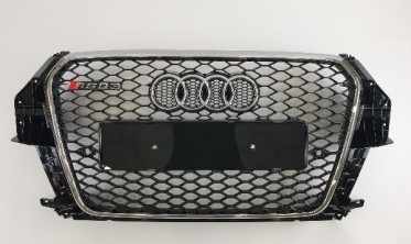 тюнинговая радиаторная решетка в бампер AUDI Q3 8U в стиле RS (2011-2014) фото