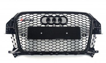 Радиаторная решетка в бампер Audi Q3 8U в стиле RS (2011-2014) фото