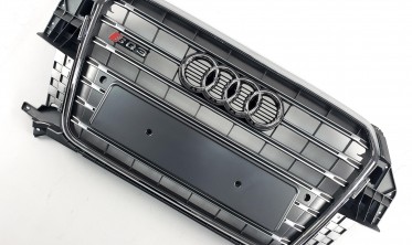 Сіра решітка в бампер Audi Q3 8U стиль S-line (дорестайл) фото