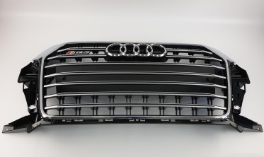 Хромированная решетка в бампер стиль S-Line для AUDI Q3 8U (послерестайл) фото