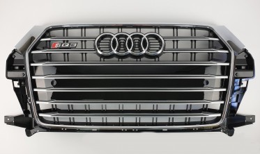 Хромированная решетка в бампер стиль S-Line для AUDI Q3 8U (послерестайл) фото