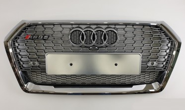 серая радиаторная решетка в стиле RS для AUDI Q5 FY (второе поколение) фото