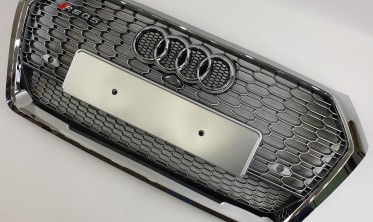 серая радиаторная решетка в стиле RS для AUDI Q5 FY (второе поколение) фото