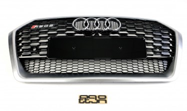 Тюнинговая решетка в бампер Audi Q5 FY в стиле RS  фото