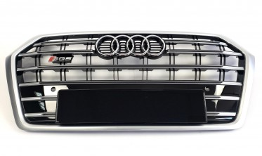центральна решітка переднього бампера AUDI Q5 FY у стилі SQ5 (2016-2020) фото