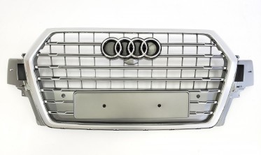 Тюнінгова сіра решітка переднього бампера в стилі S-Line для AUDI Q7 4M фото