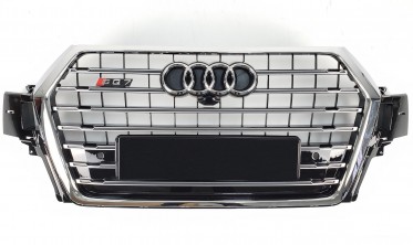 хромована решітка у передній бампер у стилі S-Line для AUDI Q7 4M фото