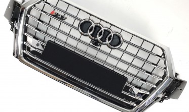хромированная решетка в передний бампер в стиле S-Line для AUDI Q7 4M фото