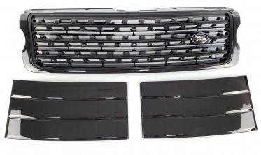 Радіаторна решітка з тюнінговими зябрами в Range Rover Vogue L405 фото