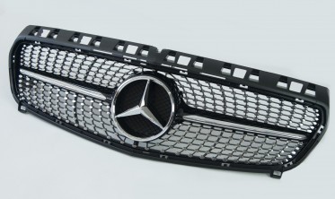 Тюнінгова решітка для Mercedes A-Class W176 (Diamond Black) фото