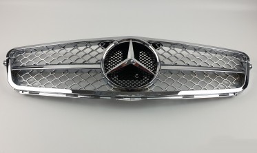 Хромована решітка Mercedes C-Class W204 (SL Chrome) фото