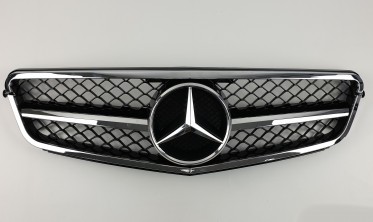 решітка радіатора Mercedes C-Class W204 (SL Chrome Black) фото