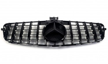решітка радіатора Mercedes C-Class W204 (GT Black) фото
