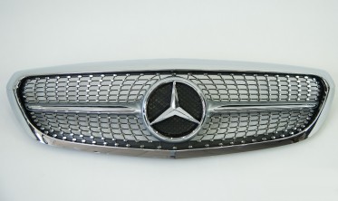 хром решітка радіатора Mercedes C-Class W205 (Classic Diamond Chrome) фото