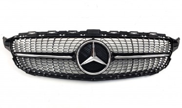 радиаторная решетка для Mercedes C-Class W205 (Diamond Black) фото
