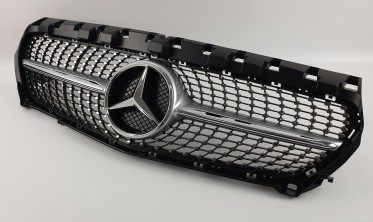 Тюнинговая решетка для Mercedes CLA-Class C117 (Diamond Silver) фото