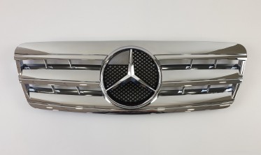 радіаторна хромована решітка для Mercedes CLK-Class W208 (Cl) фото