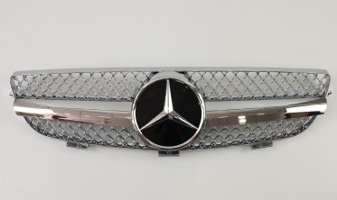 Тюнінгова решітка для Mercedes CLK-Class W208 (SL Chrome) фото
