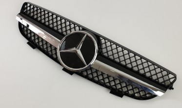 решітка радіатора для Mercedes CLK-Class W208 (SL Black) фото