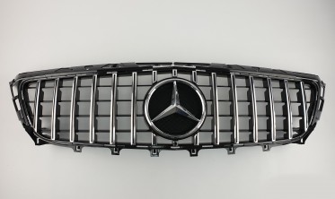 Решітка в Mercedes CLS-Class C218 2011-2014 рік (GT Chrome Black) фото