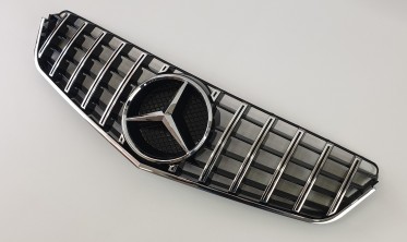Тюнінгова решітка для Mercedes E-Class Coupe C207 (GT Chrome Black) фото